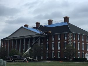 New roof being installed on Terry Redlin Art Center in Watertown, SD