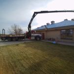 New roof being installed